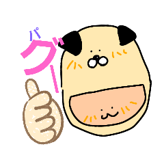 がぶり物 動物ダジャレ Lineスタンプ Chibisann Chi