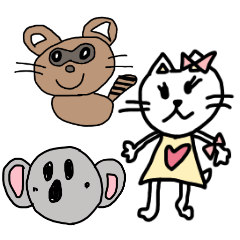 Lineスタンプ 子供が描いた動物スタンプ 40種類 1円