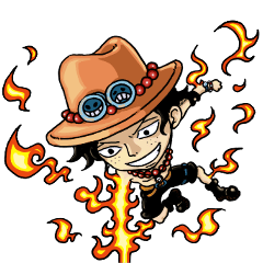 One Piece エース サボ メラメラ スタンプ Lineスタンプ Habaro