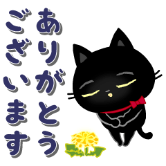 動く 黒猫子猫ちゃん 日常生活編 Lineスタンプ Monaka